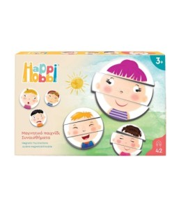 HappiHobbi Συναισθήματα 42 Εκπαιδευτικοί Χάρτινοι Μαγνήτες Για 3 Χρονών