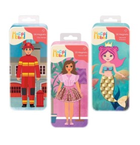 HappiHobbi Magnet Tins City...