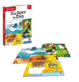 Εξυπνούλης Εκπαιδευτικό Παιχνίδι Πού Ζουν Τα Ζώα Για 3-5 Χρονών