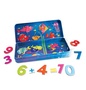 HappiHobbi Magnet Tin Γράμματα & Αριθμοί Εκπαιδευτικοί Χάρτινοι Μαγνήτες Για 3 Χρονών