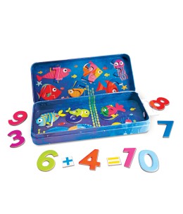 HappiHobbi Magnet Tin Γράμματα & Αριθμοί Εκπαιδευτικοί Χάρτινοι Μαγνήτες Για 3 Χρονών