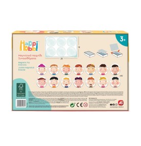 HappiHobbi Συναισθήματα 42 Εκπαιδευτικοί Χάρτινοι Μαγνήτες Για 3 Χρονών