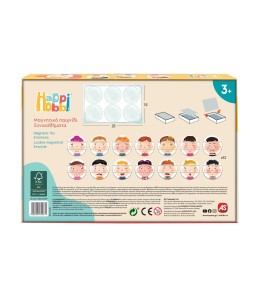 HappiHobbi Συναισθήματα 42 Εκπαιδευτικοί Χάρτινοι Μαγνήτες Για 3 Χρονών