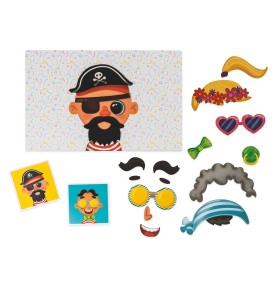 HappiHobbi Αστεία Πρόσωπα 55 Εκπαιδευτικοί Χάρτινοι Μαγνήτες Για 3 Χρονών