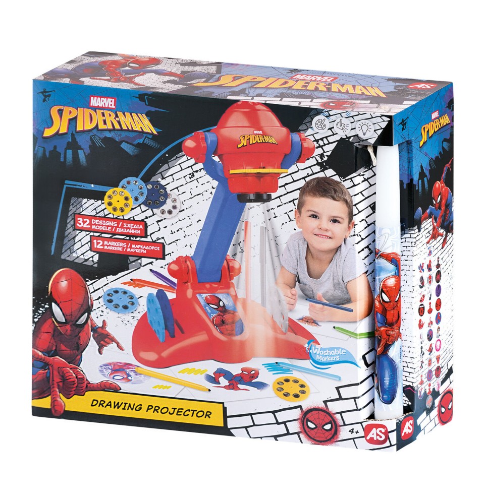 Λαμπάδα AS Προτζέκτορας Ζωγραφικής Marvel Spiderman (1500-54006)