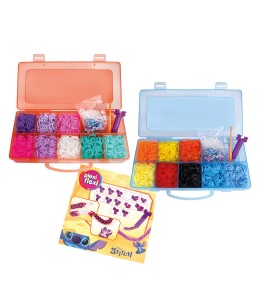 Plexi Flexi Disney Stitch Θήκη Με 2400 Λαστιχάκια & 12 Αξεσουάρ (1080-25578)