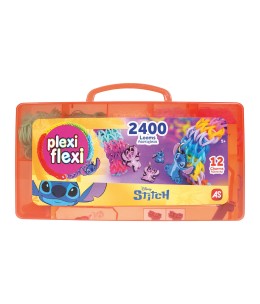 Plexi Flexi Disney Stitch Θήκη Με 2400 Λαστιχάκια & 12 Αξεσουάρ (1080-25578)