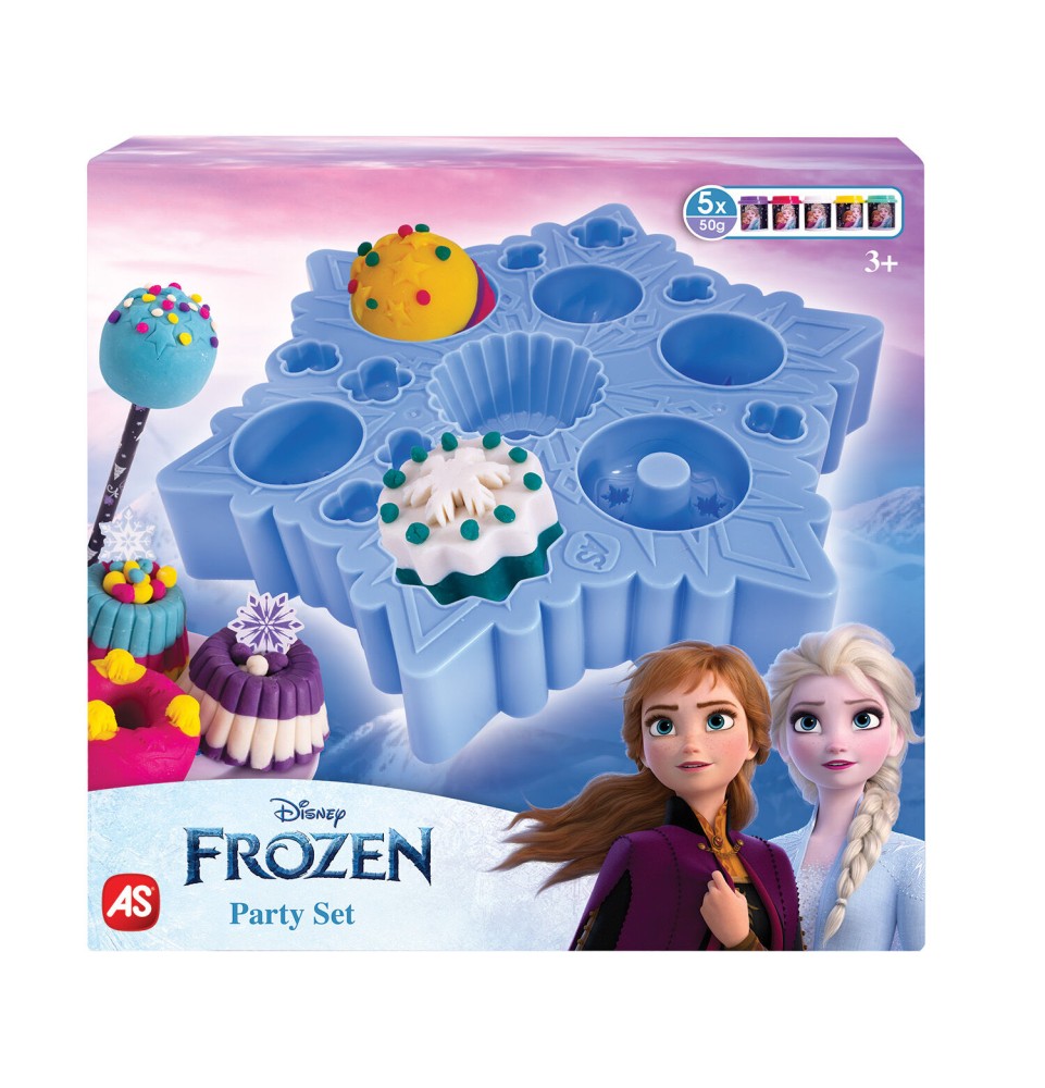 AS Πλαστελίνη Disney Frozen Πάρτυ Με 5 Βαζάκια 250γρ (1045-03619)