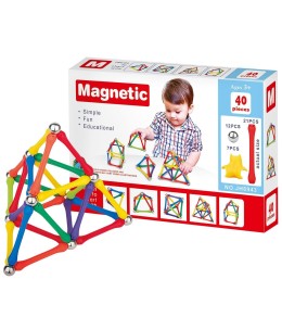Μαγνητικές Κατασκευές 40τεμ. 3+ Ετών (95449)