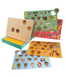 HappiHobbi Ποιος Κρύβεται? 60 Εκπαιδευτικοί Χάρτινοι Μαγνήτες (1029-64083)