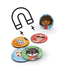 HappiHobbi Ποιος Κρύβεται? 60 Εκπαιδευτικοί Χάρτινοι Μαγνήτες (1029-64083)