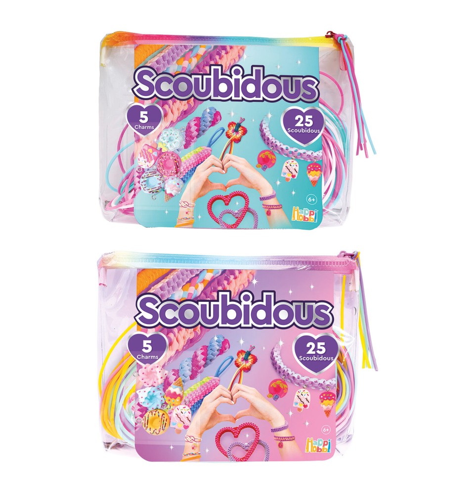 HappiHobbi Scoubidous Τσαντάκι Με 25 Scoubidous & Αξεσουάρ (1080-25569)
