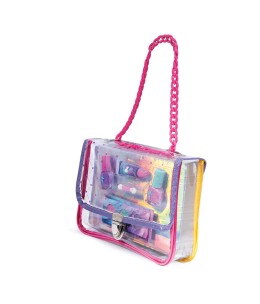 HappiHobbi Σετ Ομορφιάς Ροζ Τσάντα με Αλυσίδα (1081-60023)