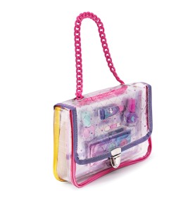 HappiHobbi Σετ Ομορφιάς Ροζ Τσάντα με Αλυσίδα (1081-60023)