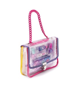 HappiHobbi Σετ Ομορφιάς Ροζ Τσάντα με Αλυσίδα (1081-60023)