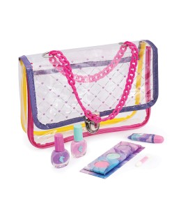 HappiHobbi Σετ Ομορφιάς Ροζ Τσάντα με Αλυσίδα (1081-60023)