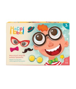 HappiHobbi Αστεία Πρόσωπα 55 Εκπαιδευτικοί Χάρτινοι Μαγνήτες (1029-64079)