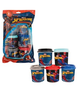 AS Πλαστελίνη Marvel Spiderman Σακουλάκι Με 5 Βαζάκια Και Καπάκια Καλουπάκια 570gr (1045-03609)