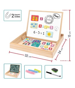 HappiHobbi Magnet Ξύλινος Μαγνητικός Επιτραπέζιος Πίνακας (1029-64086)