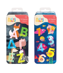 HappiHobbi Magnet Tin Γράμματα & Αριθμοί Εκπαιδευτικοί Χάρτινοι Μαγνήτες (1029-64070)