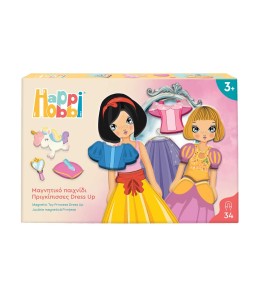 HappiHobbi Πριγκίπισσες Dress Up 34 Εκπαιδευτικοί Χάρτινοι Μαγνήτες (1029-64081)
