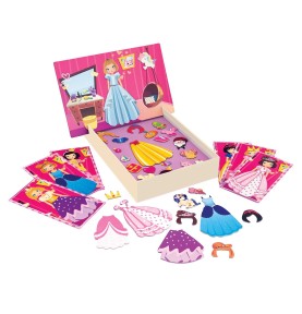 HappiHobbi Πριγκίπισσες Dress Up 34 Εκπαιδευτικοί Χάρτινοι Μαγνήτες (1029-64081)