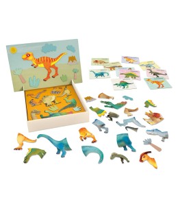 HappiHobbi Δεινόσαυροι 45 Εκπαιδευτικοί Χάρτινοι Μαγνήτες (1029-64082)