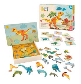HappiHobbi Δεινόσαυροι 45 Εκπαιδευτικοί Χάρτινοι Μαγνήτες (1029-64082)