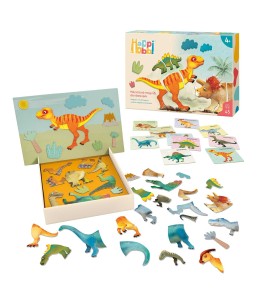 HappiHobbi Δεινόσαυροι 45 Εκπαιδευτικοί Χάρτινοι Μαγνήτες (1029-64082)