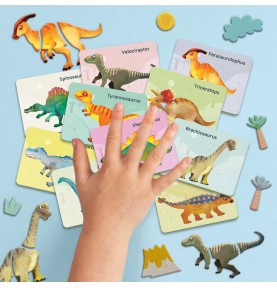 HappiHobbi Δεινόσαυροι 45 Εκπαιδευτικοί Χάρτινοι Μαγνήτες (1029-64082)