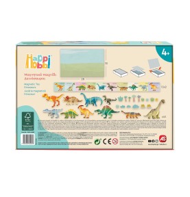 HappiHobbi Δεινόσαυροι 45 Εκπαιδευτικοί Χάρτινοι Μαγνήτες (1029-64082)