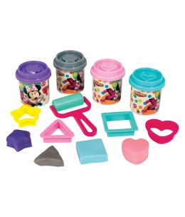 AS Πλαστελίνη Disney Minnie Τσάντα Πλάτης Με 4 Βαζάκια-Καπάκια Καλουπάκια & 5 Εργαλεία 200gr (1045-03574)