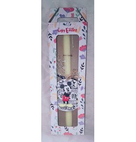 Πασχαλινή Λαμπάδα Mickey Mouse σε Κουτί Δώρου – Παιδική Χειροποίητη