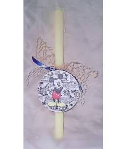 Πασχαλινή Λαμπάδα Mickey Mouse σε Κουτί Δώρου – Παιδική Χειροποίητη