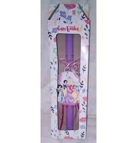 Πασχαλινή Λαμπάδα Disney Princesses σε Κουτί Δώρου - Παιδική Χειροποίητη