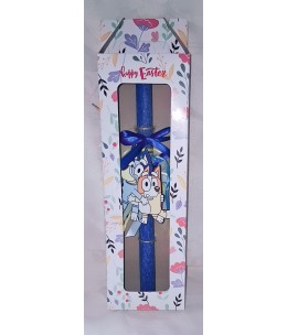 Πασχαλινή Λαμπάδα Bluey σε Κουτί Δώρου – Χειροποίητη για Παιδιά