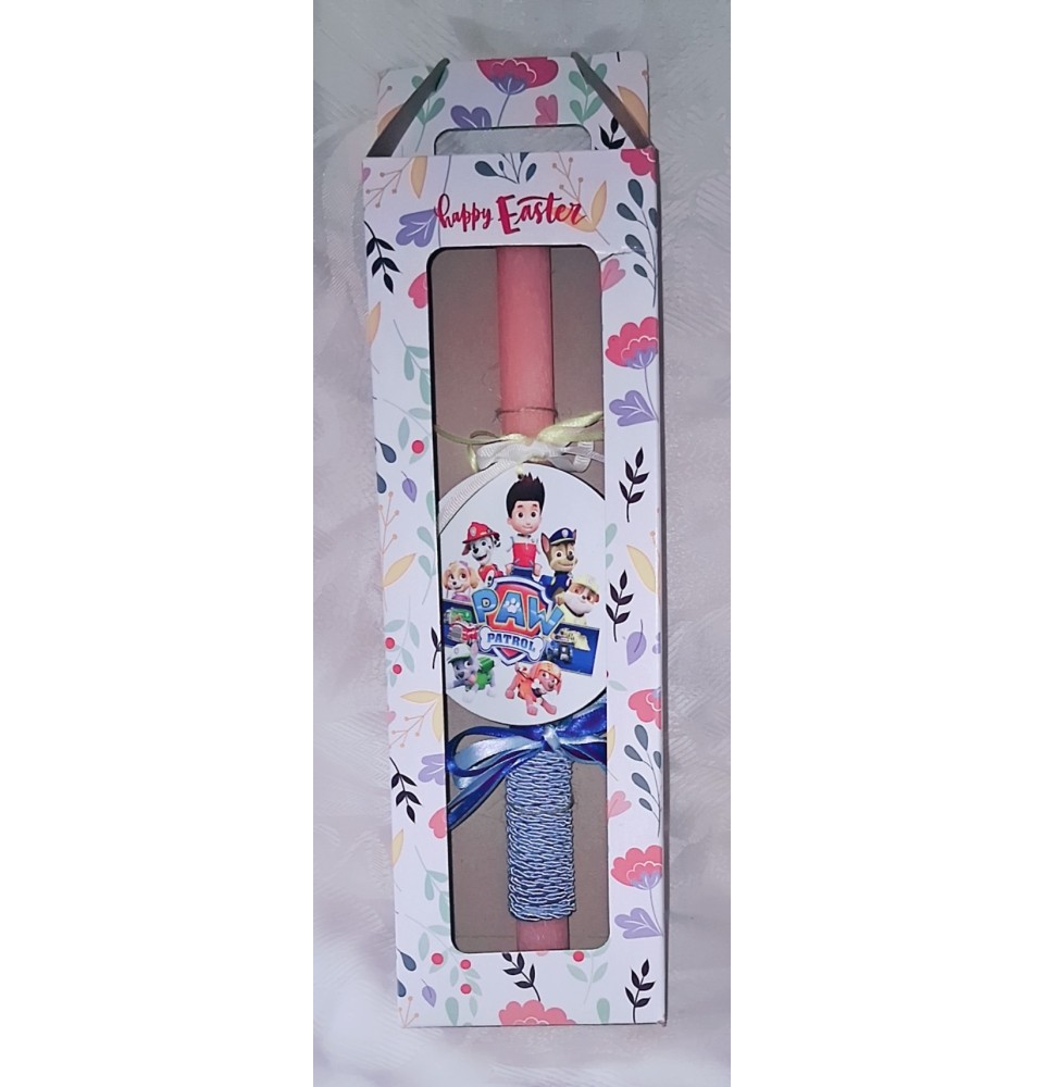 Πασχαλινή Λαμπάδα Paw Patrol σε Κουτί Δώρου – Παιδικό Δώρο Πάσχα
