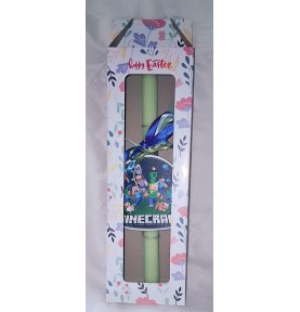 Πασχαλινή Λαμπάδα Minecraft σε Κουτί Δώρου – Κλασική Παιδική Επιλογή