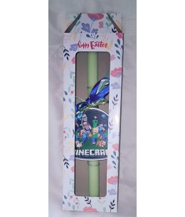 Πασχαλινή Λαμπάδα Minecraft σε Κουτί Δώρου – Κλασική Παιδική Επιλογή