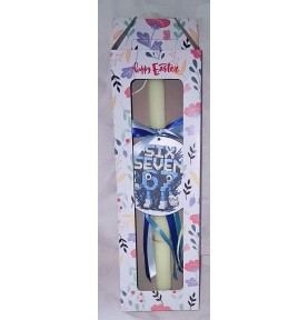 Πασχαλινή Λαμπάδα 67 σε Κουτί Δώρου – Μοντέρνα Χειροποίητη Επιλογή