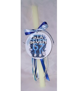 Πασχαλινή Λαμπάδα 67 σε Κουτί Δώρου – Μοντέρνα Χειροποίητη Επιλογή