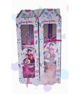 Πασχαλινή Λαμπάδα Huntrix σε Κουτί Δώρου - Παιδική Χειροποίητη