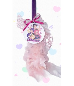 Πασχαλινή Λαμπάδα Huntrix σε Κουτί Δώρου - Παιδική Χειροποίητη