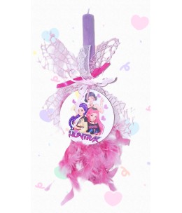 Πασχαλινή Λαμπάδα Huntrix σε Κουτί Δώρου - Παιδική Χειροποίητη