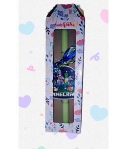 Πασχαλινή Λαμπάδα Minecraft σε Κουτί Δώρου – Κλασική Παιδική Επιλογή