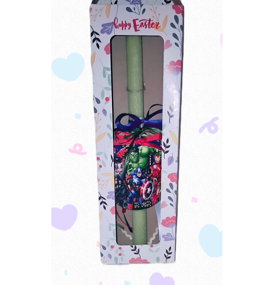 Πασχαλινή Λαμπάδα Marvel Avengers σε Κουτί Δώρου – Για Μικρούς Super Heroes