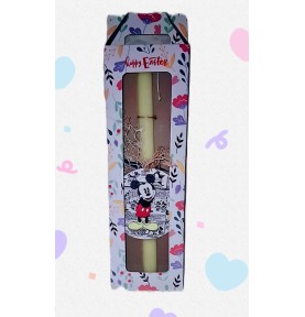 Πασχαλινή Λαμπάδα Mickey Mouse σε Κουτί Δώρου – Παιδική Χειροποίητη