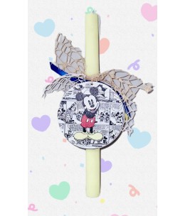 Πασχαλινή Λαμπάδα Mickey Mouse σε Κουτί Δώρου – Παιδική Χειροποίητη