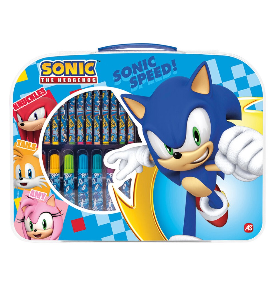 AS Art Case Σετ Ζωγραφικής Sonic The Hedgehog Για 3+ Χρονών (1023-66231)