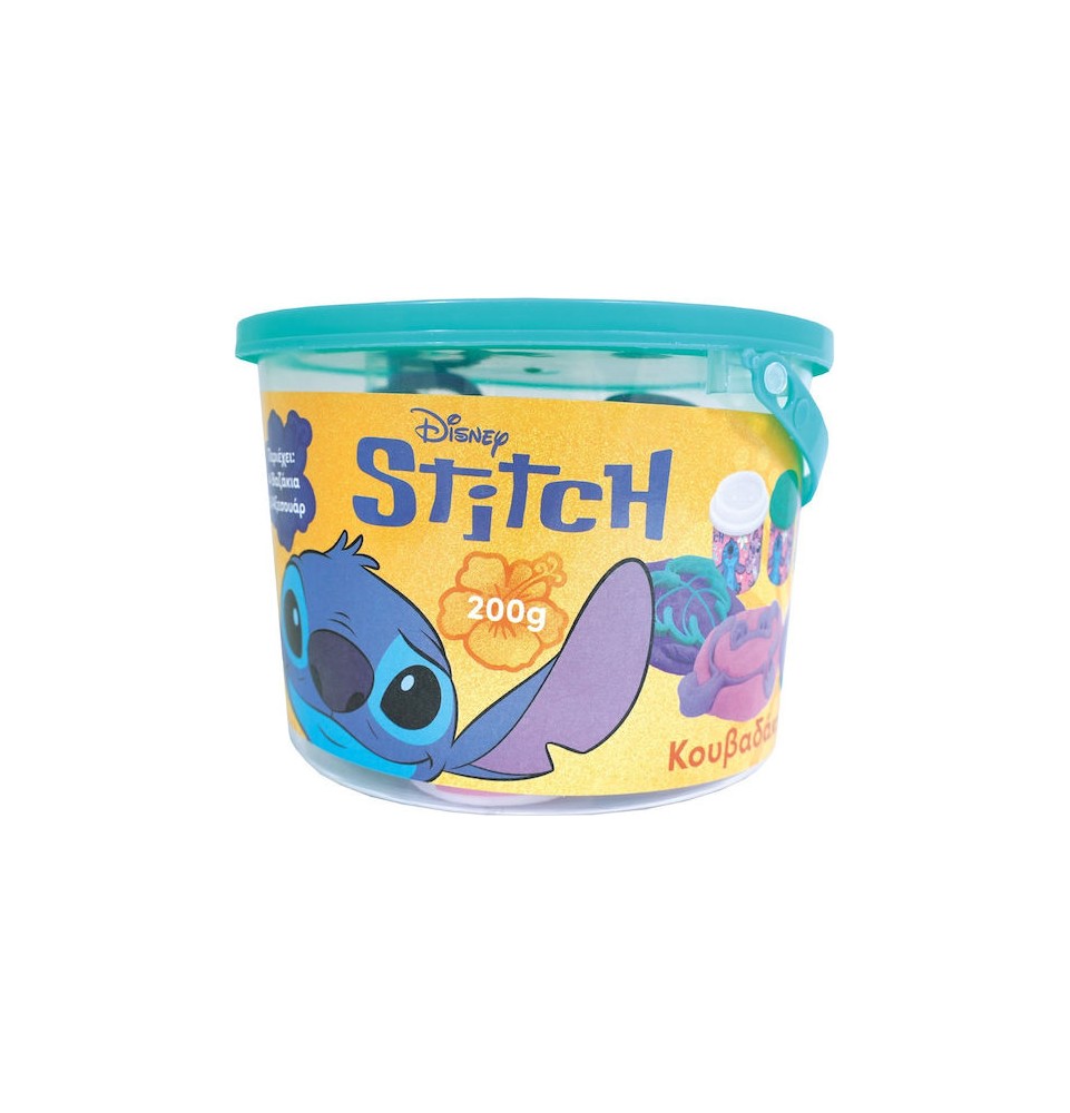 AS Πλαστελίνη Disney Stitch Κουβαδάκι Για 3+ Χρονών (1045-03636)